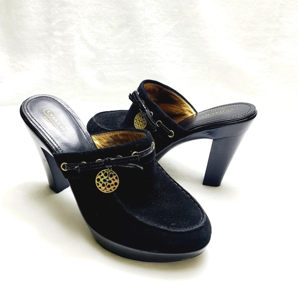 COACH jodey mules slipe-on Heels